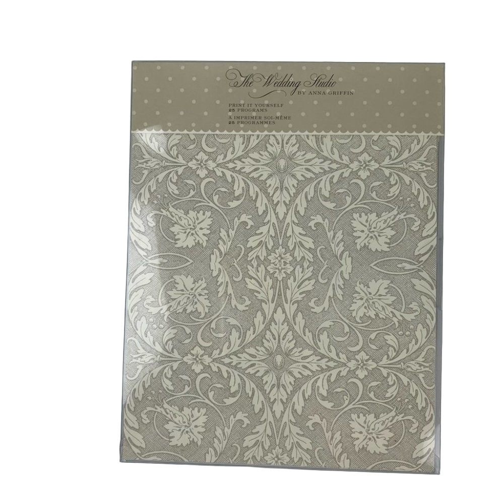 Anna Griffin - Print it Yourself Wedding Programs